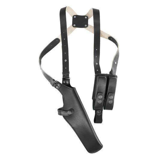 Shoulder Holster Leather concealed carry gun holster 9mm pistol glock 19 17 43 1911 owb adjustable belt pancake holsters black brown taurus g2c g3c thumb break open men women western sig sauer smith Wesson Ruger Springfield right hand 1791