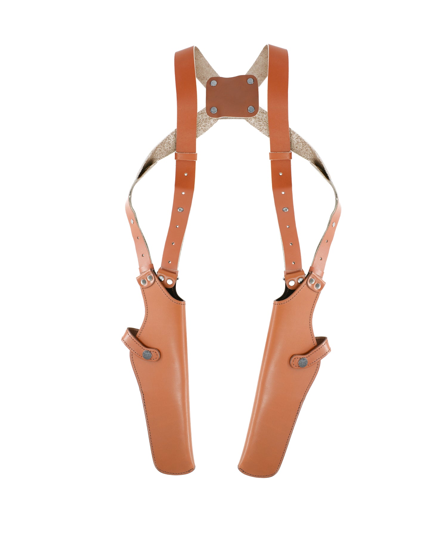 K45454 Two Gun Shoulder Holster Colt Taurus Ruger S&W 357 Magnum & Revolvers 6"