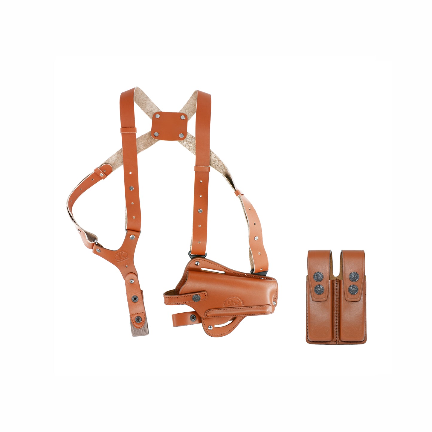 Shoulder Holster Leather concealed carry gun holster 9mm pistol glock 19 17 43 1911 owb adjustable belt pancake holsters black brown taurus g2c g3c thumb break open men women western sig sauer smith Wesson Ruger Springfield right hand 1791