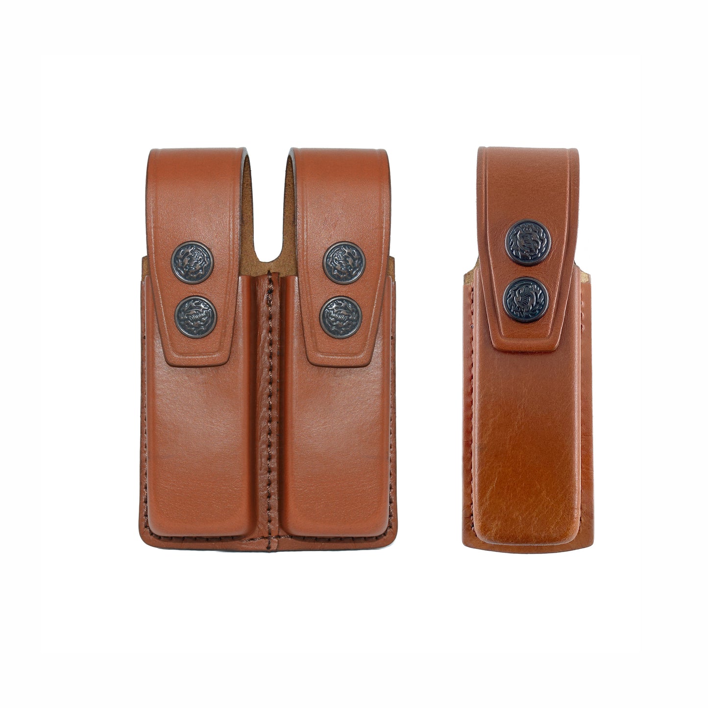 Holster ALIS9092 Leather Single & Double Magazine Pouch for Glock 17 19 22 23 Handmade!