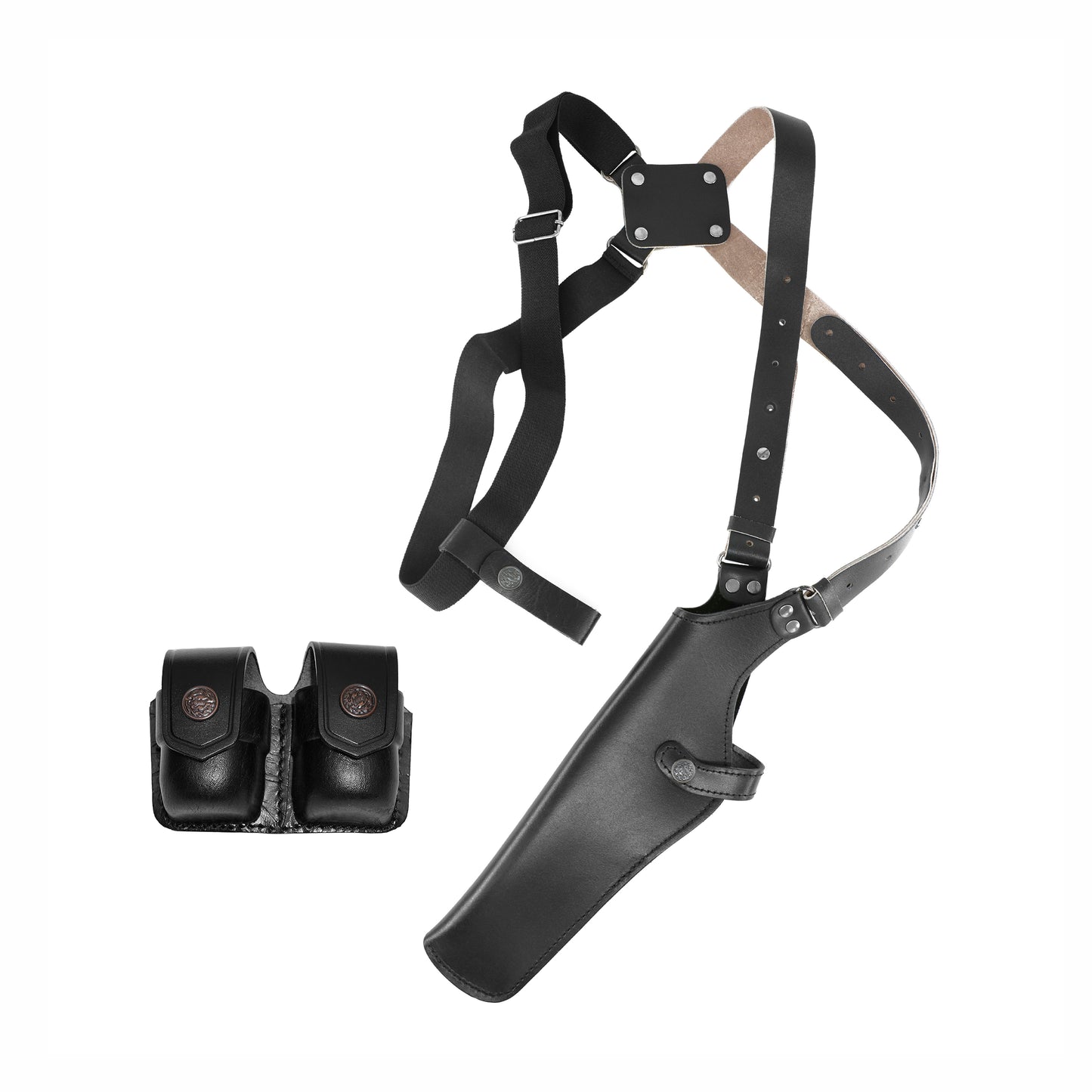 Shoulder Holster Leather concealed carry gun holster 9mm pistol glock 19 17 43 1911 owb adjustable belt pancake holsters black brown taurus g2c g3c thumb break open men women western sig sauer smith Wesson Ruger Springfield right hand 1791