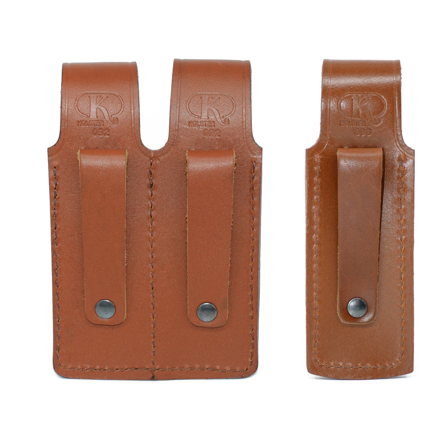 Holster ALIS9092 Leather Single & Double Magazine Pouch for Glock 17 19 22 23 Handmade!