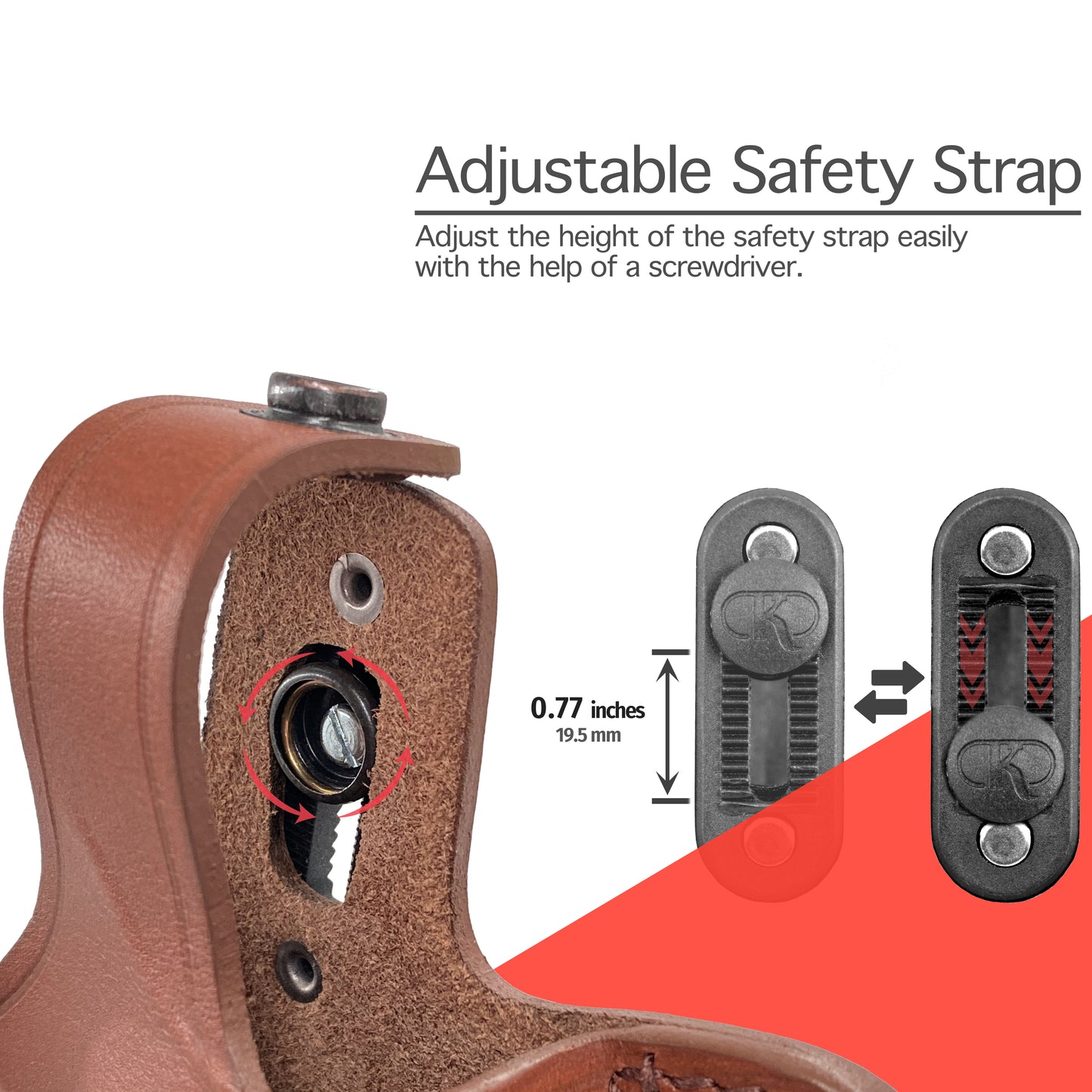 KHS341 Leather Shoulder & Belt Holster with Double Mag Pouch for Sig Sauer P226 (2in1)