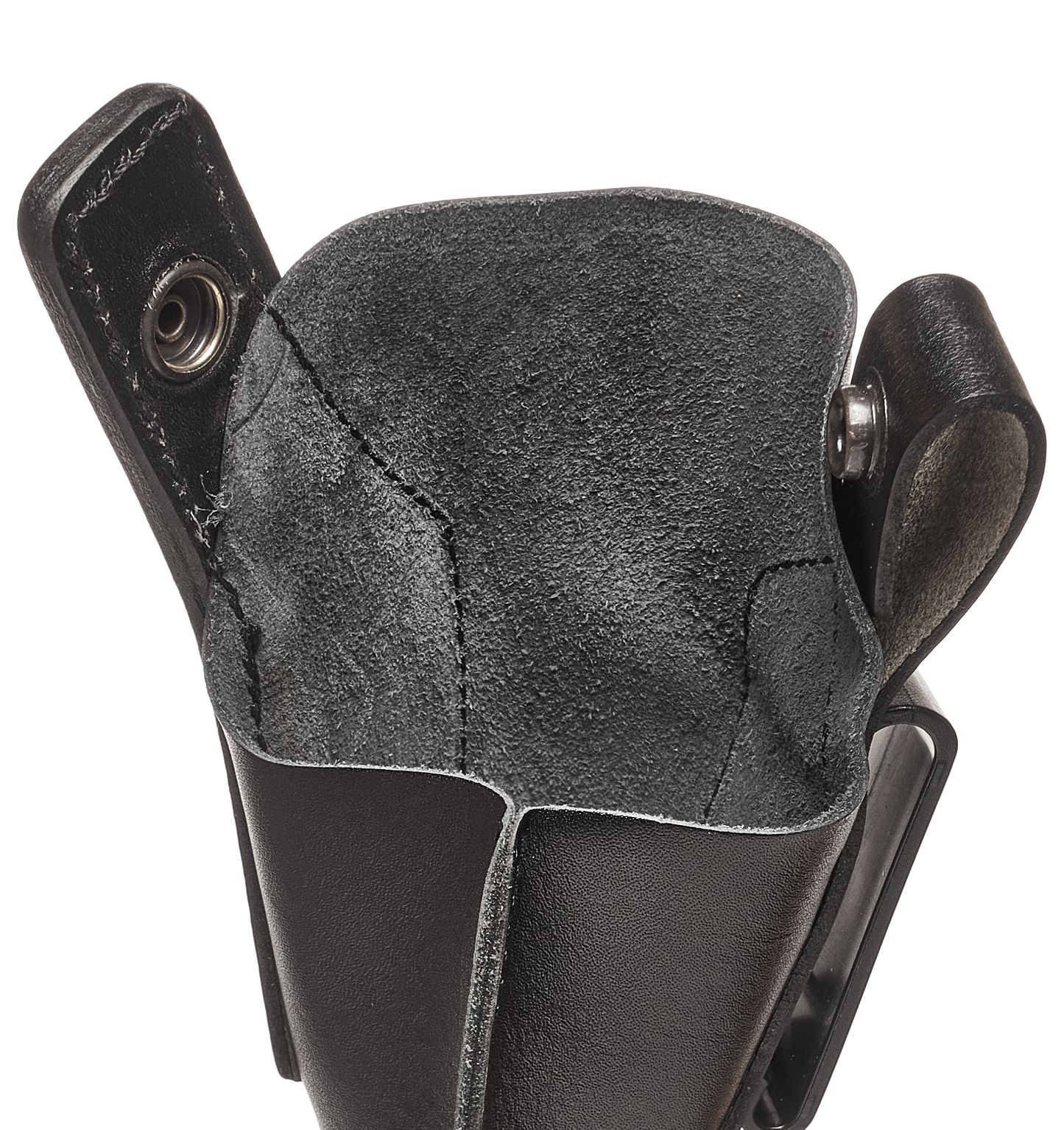 Glock 17 IWB Leather Holster for Glock 19 20 21 31 45 | S&W M&P Shield and Similar Sized Handguns Leather Holster with Belt Clip (K149)