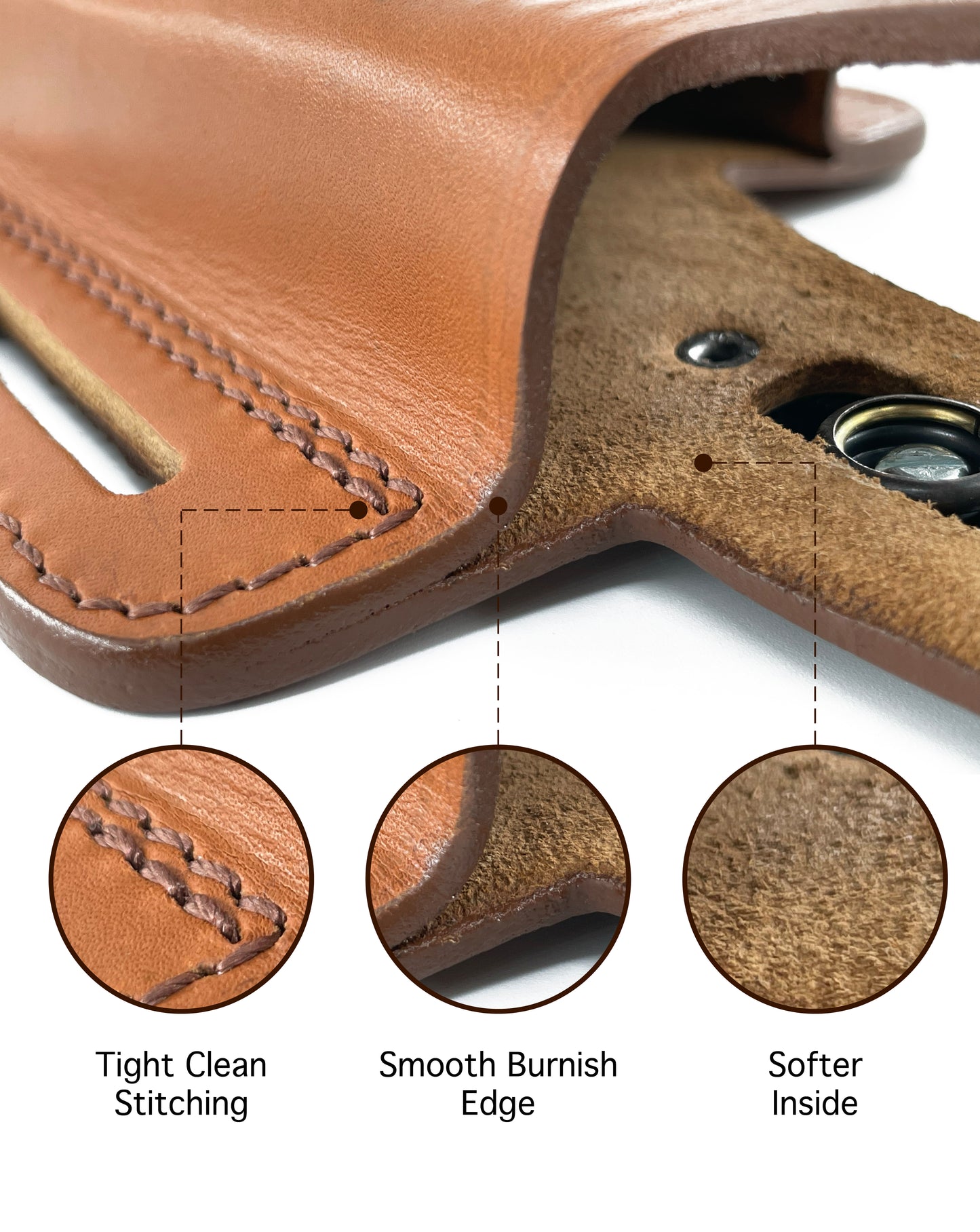 2 Slot Pancake Leather Holster Thumb Break RH Open-end Fits Beretta 92 92F 96 Taurus 92&99 with Single Magazine Pouch (#K30405)