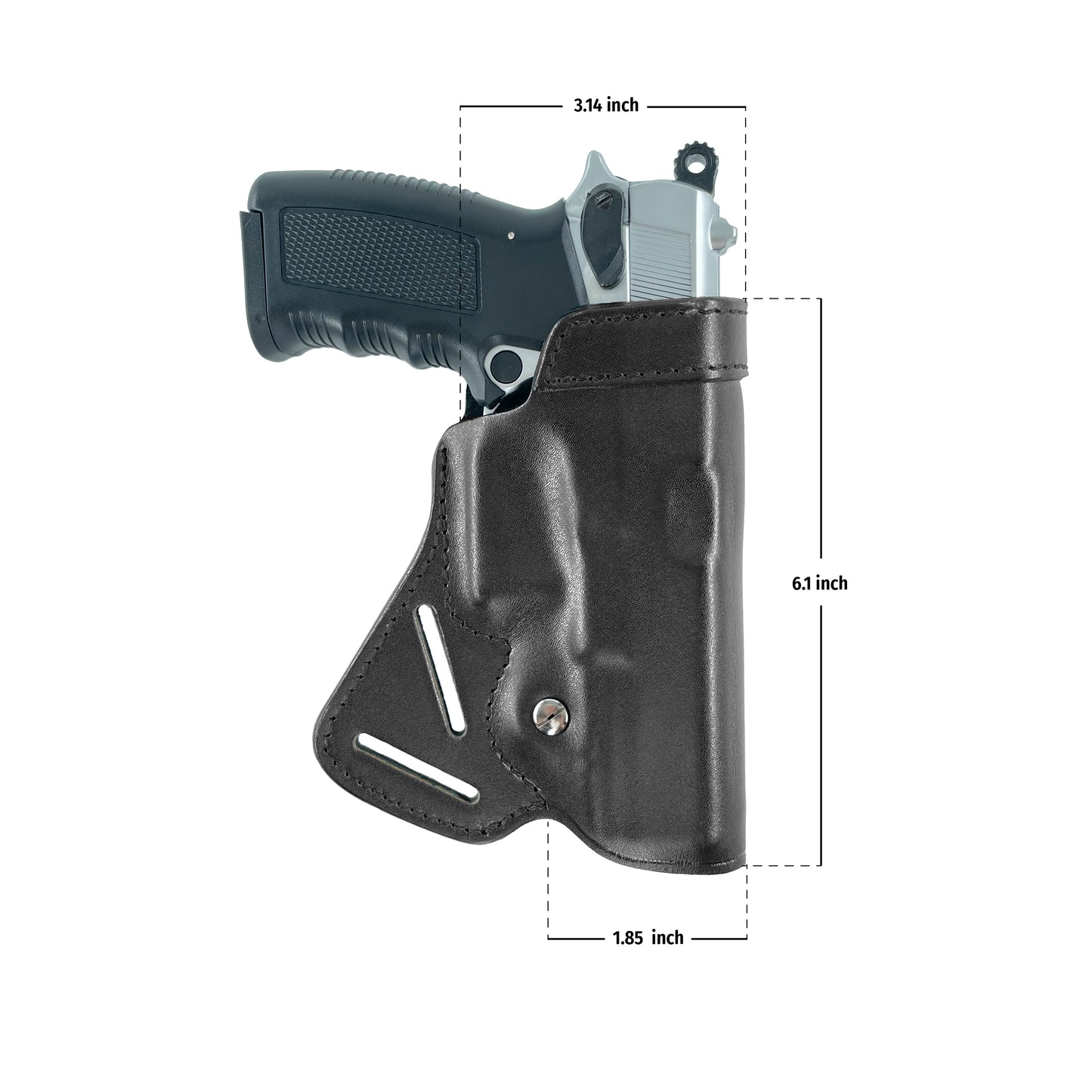 Small of Back Leather Concealment Holster for Glock 19 23 29 32 Genuine Leather Handmade (ALIS470)