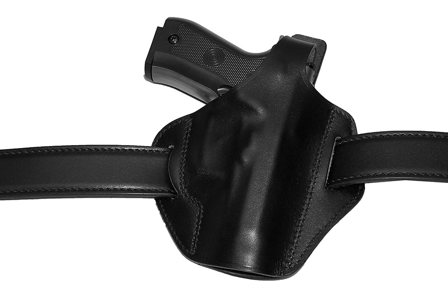 Pancake Leather Holster, Fits Glock 19 Glock 23, Two Slot Hand-Molded RH Handmade (ALIS531)