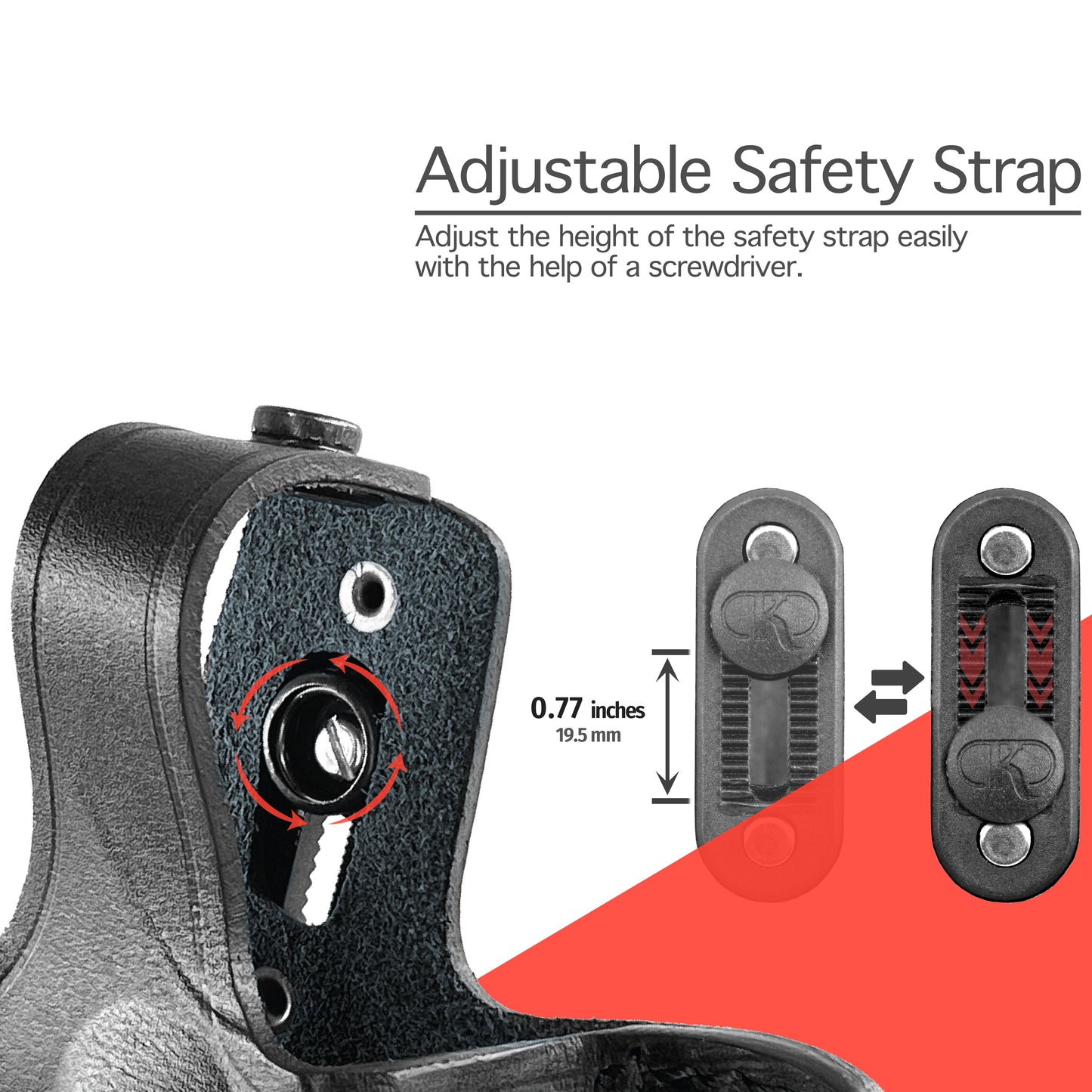 KHS337 Horizontal Shoulder & Belt Holster RH Thumb Break with Double Magazine Pouch for Glock 17 Handmade! (2in1) Free Extension for Big Body Size!