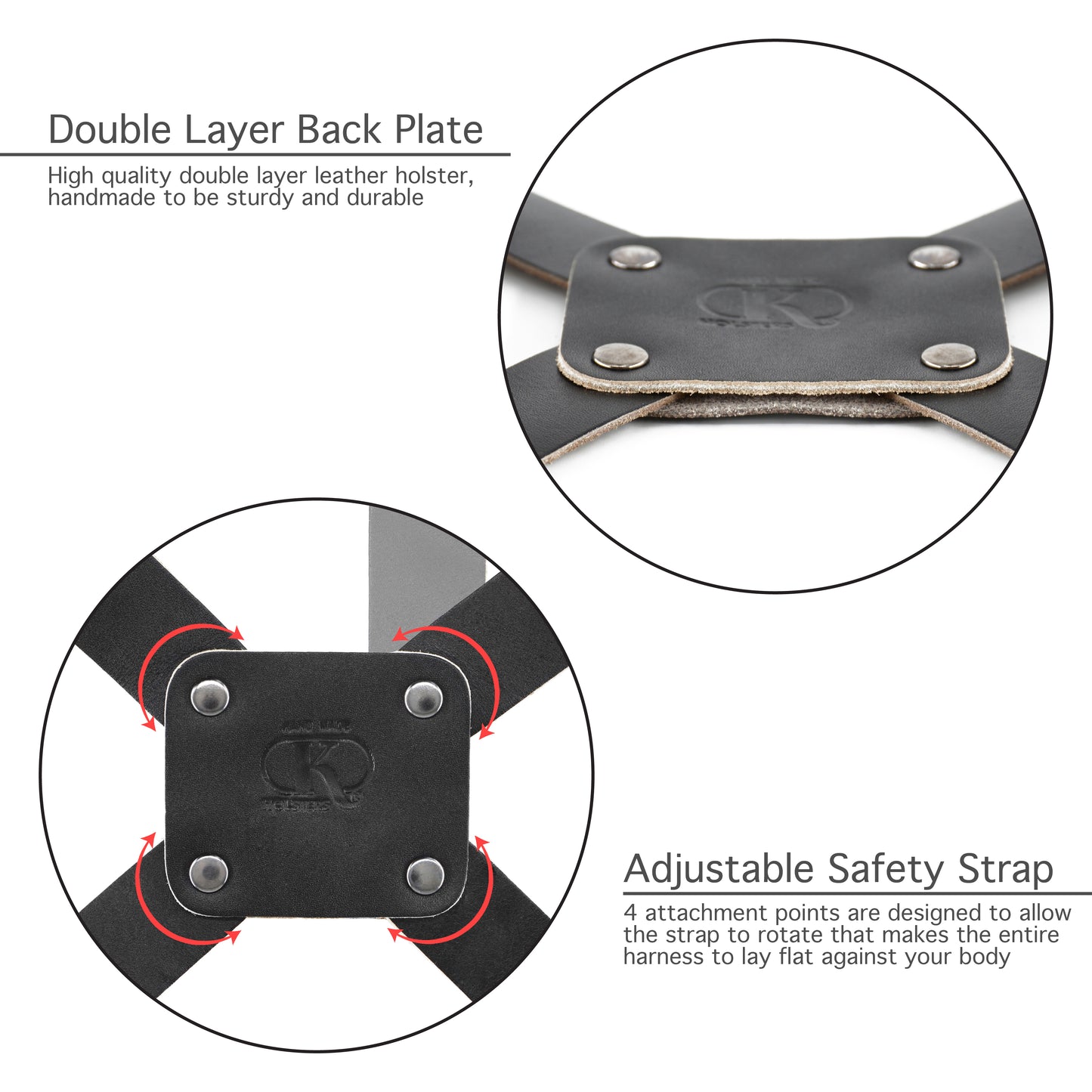 K448R 2 Gun Basketweave Shoulder Holster Fits S&W 357 Magnum 4" Vertical Carry Genuine Leather Handmade!