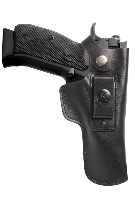 CZ 75 IWB Leather Holster with Belt Clip (KM153)