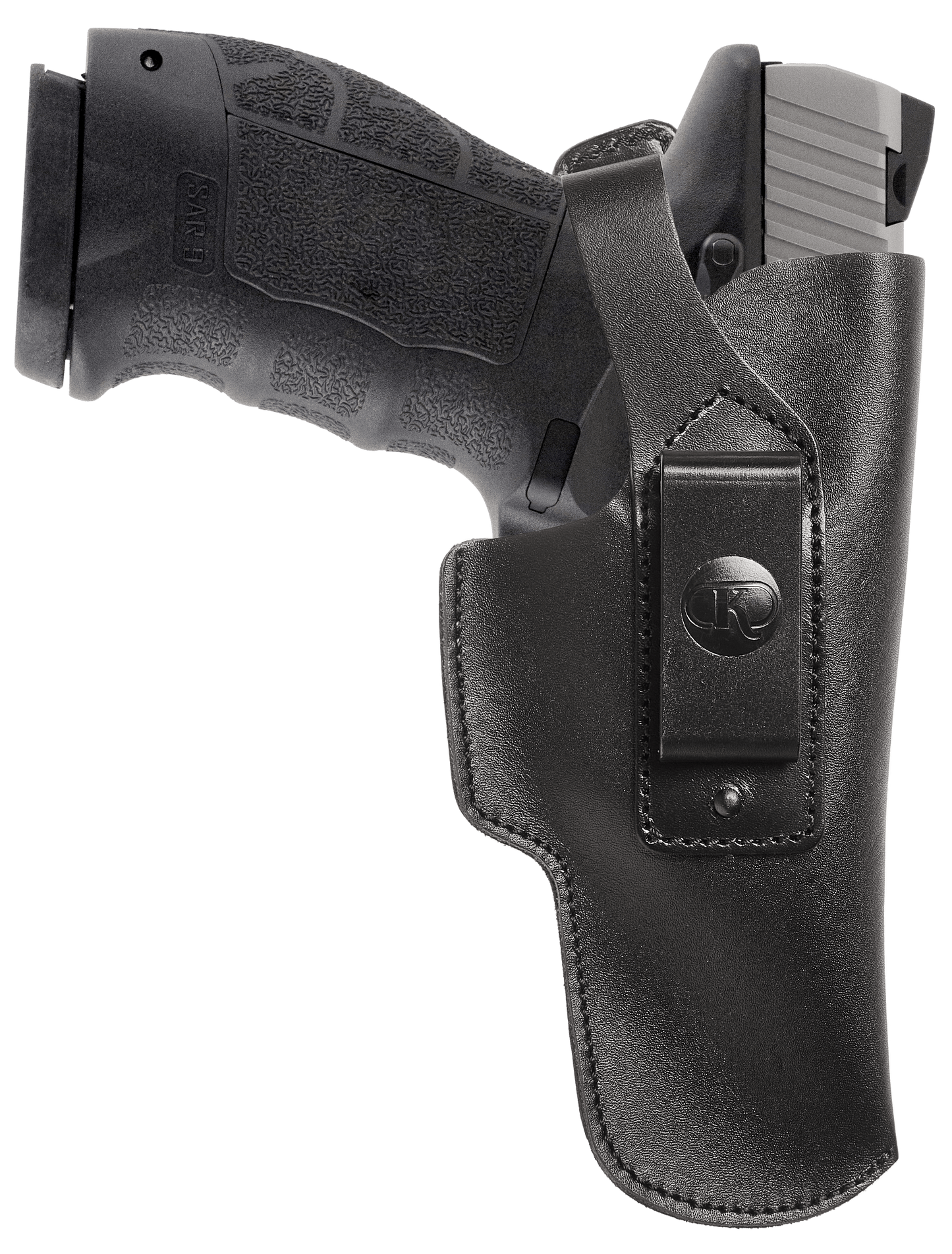 Sarsilmaz Sar9 IWB Leather Holster for Smith & Wesson M&P 9mm.40.45, Leather Holster with Belt Clip (K196)