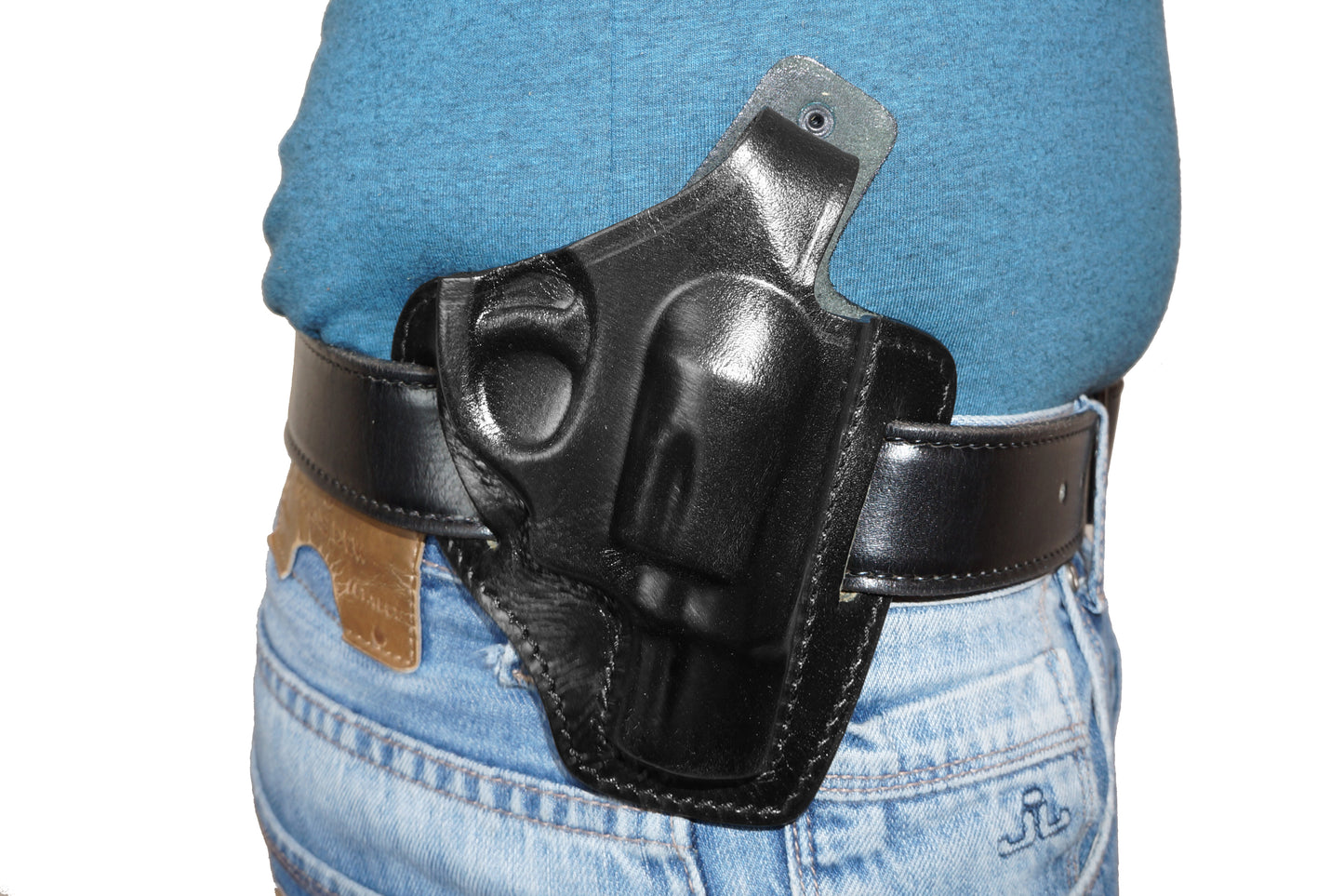 KHS335 Horizontal Shoulder & Belt Holster RH Fits Smith&Wesson J- Frame Handmade!
