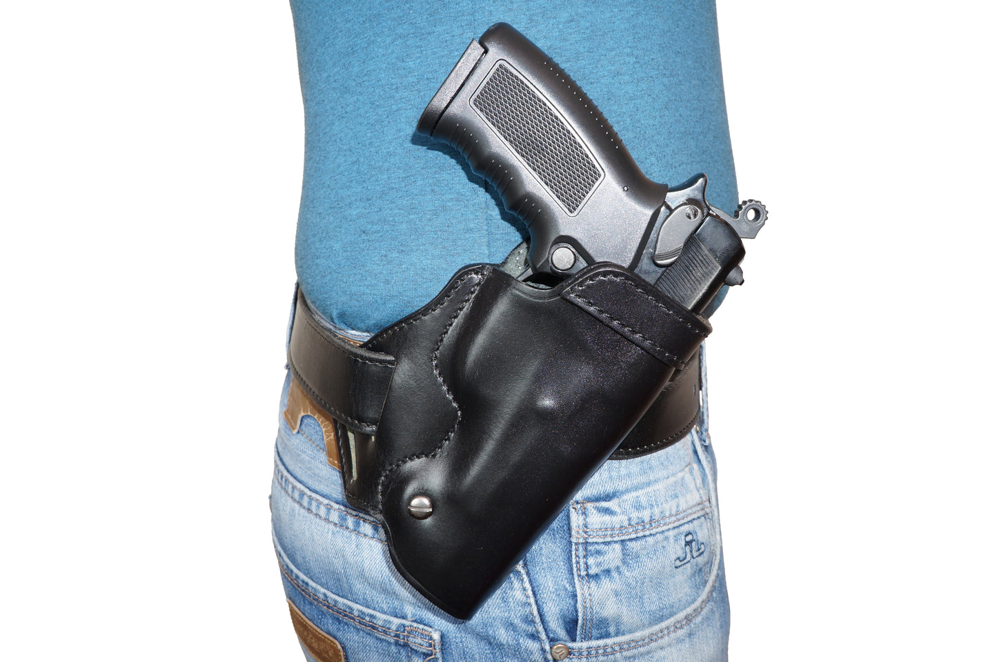 ALIS711 Small of Back Leather Holster Fits Colt 1911 RH Handmade!