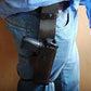 ALIS402 Belt with Leg Ties Leather Holster Retention Strap Fits Colt Ruger Springfield Taurus Remington 1911 RH Handmade!