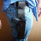 ALIS402 Belt with Leg Ties Leather Holster Retention Strap Fits Colt Ruger Springfield Taurus Remington 1911 RH Handmade!