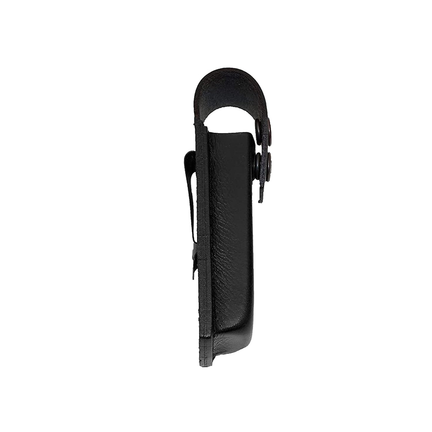 Alis008 Handmade Black Leather Single Magazine Pouch/Carrier/Case with Belt Clip for 7.65