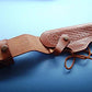ALIS402 Belt with Leg Ties Leather Holster Retention Strap Fits Colt Ruger Springfield Taurus Remington 1911 RH Handmade!