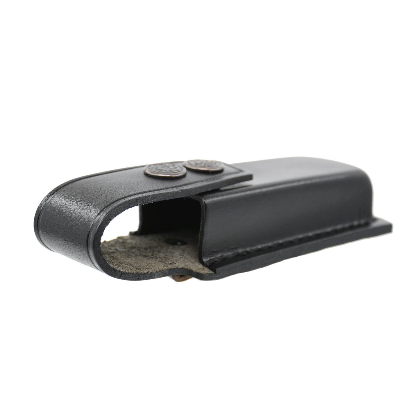 Alis008 Handmade Black Leather Single Magazine Pouch/Carrier/Case with Belt Clip for 7.65