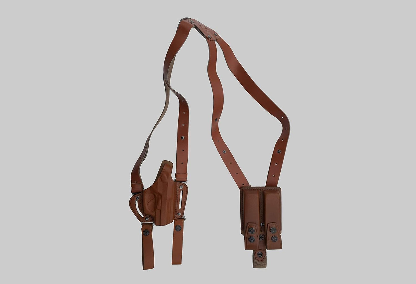 KHS302 Shoulder & Belt Holster Open-end with Double Mag Pouch RH Beretta 84F (2in1)