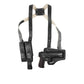 KHS343 Horizontal Shoulder & Belt Holster with Double Magazine Pouch RH Fits Colt Ruger Springfield Taurus 1911 Handmade! Free Extension for Big Body Size!
