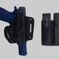 KHS344 Leather Shoulder & Belt Holster Open-end with Double Mag Pouch for Colt 1911 (2in1)
