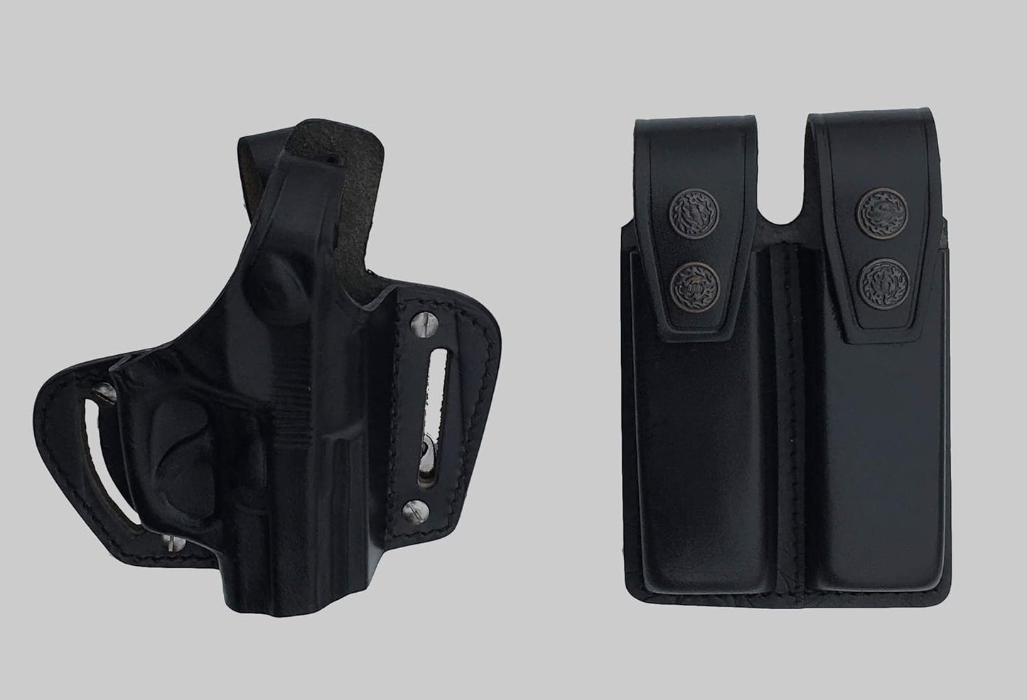 KHS302 Shoulder & Belt Holster Open-end with Double Mag Pouch RH Beretta 84F (2in1)