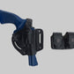 KHS306 Shoulder & Belt Holster Open-end with Double Speedloader Pouch 357 Magnum & Similar Revolvers (2in1)