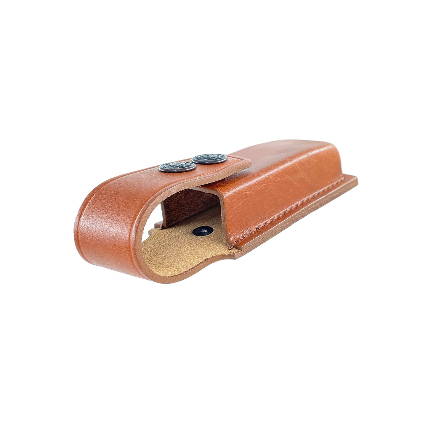 Alis008 Handmade Black Leather Single Magazine Pouch/Carrier/Case with Belt Clip for 7.65