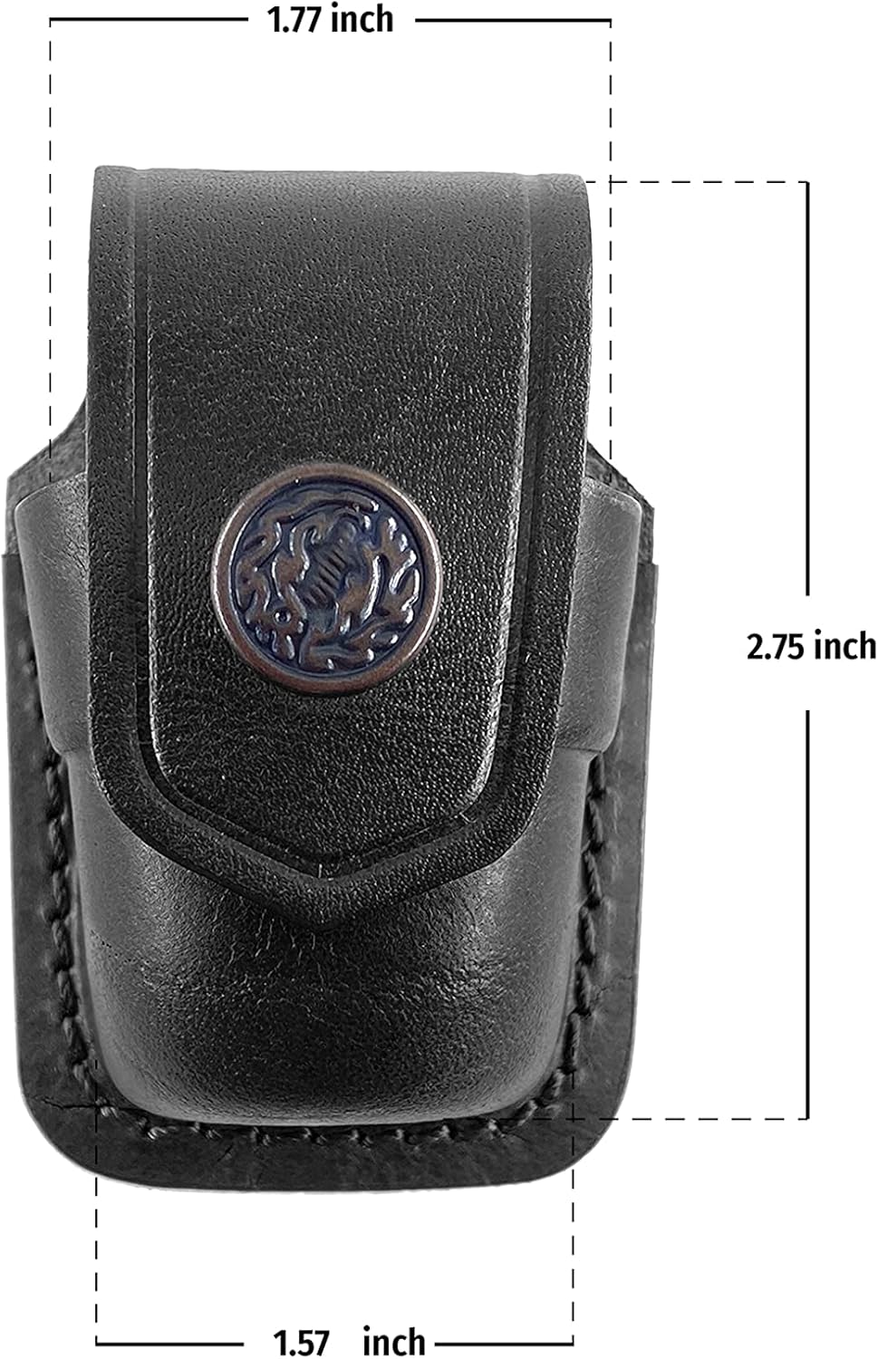Koltster Two Single Leather Speedloader Pouches for S&W Magnum Handmade