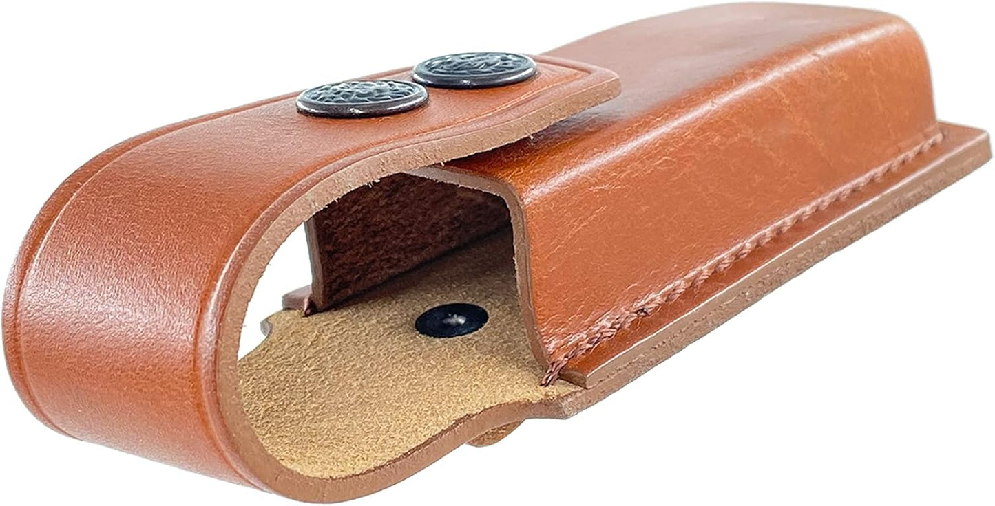 Leather Single Magazine Pouch/Carrier/Case for 7.65 mm Pistol, Genuine Leather Magazine Pouch Handmade (ALS010)