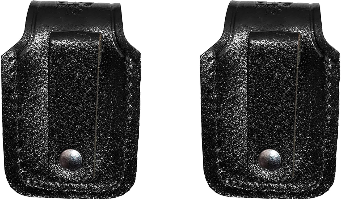 Koltster Two Single Leather Speedloader Pouches for S&W Magnum Handmade