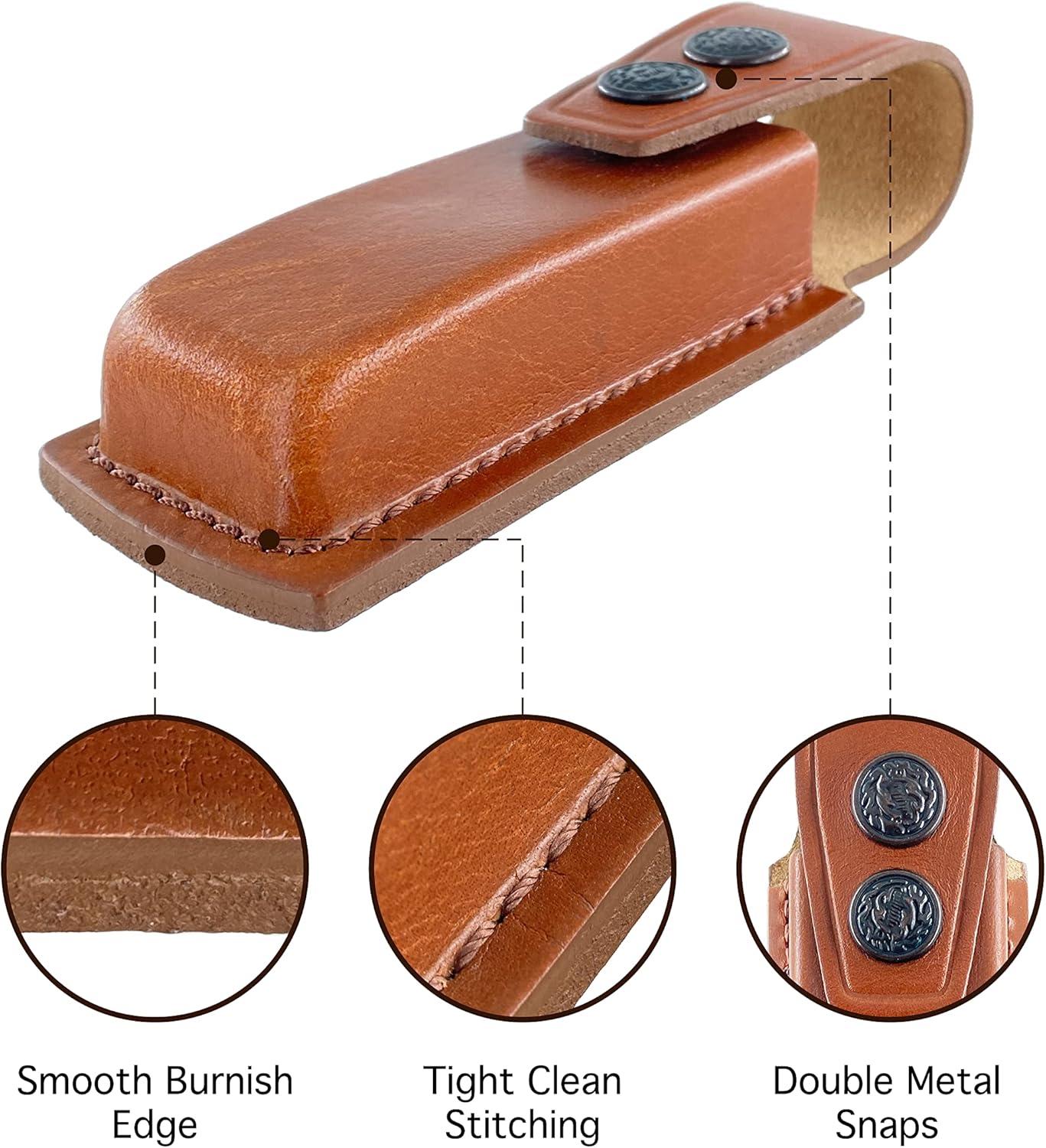 Leather Single Magazine Pouch/Carrier/Case for 7.65 mm Pistol, Genuine Leather Magazine Pouch Handmade (ALS010)