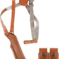 Basketweave Leather Vertical Shoulder Holster & Double Speedloader Case 357 Magnum & Similar Revolvers 4" Handmade!