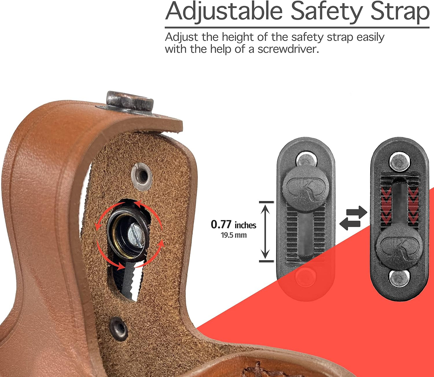 357 Magnum Holster, 2 Slot Pancake OWB Leather Gun Holster Thumb Break Handmade!