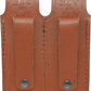 Vertical Shoulder Holster for Beretta 92 92F 96 B803 | Taurus 92&99, Basketweave Leather Shoulder Holster with Double Magazine Pouch Left Handed Handmade! (#L40006-92)
