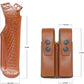 Vertical Shoulder Holster for Beretta 92 92F 96 B803 | Taurus 92&99, Basketweave Leather Shoulder Holster with Double Magazine Pouch Left Handed Handmade! (#L40006-92)