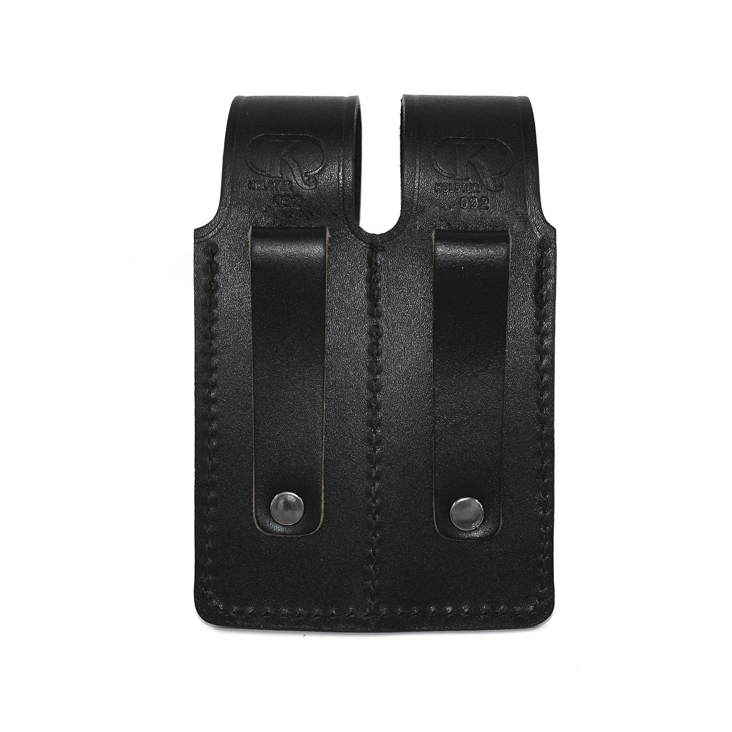 Vertical Shoulder Holster for Beretta 92 92F 96 B803 | Taurus 92&99, Basketweave Leather Shoulder Holster with Double Magazine Pouch Left Handed Handmade! (#L40006-92)