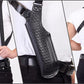 Vertical Shoulder Holster for Beretta 92 92F 96 B803 | Taurus 92&99, Basketweave Leather Shoulder Holster with Double Magazine Pouch Left Handed Handmade! (#L40006-92)