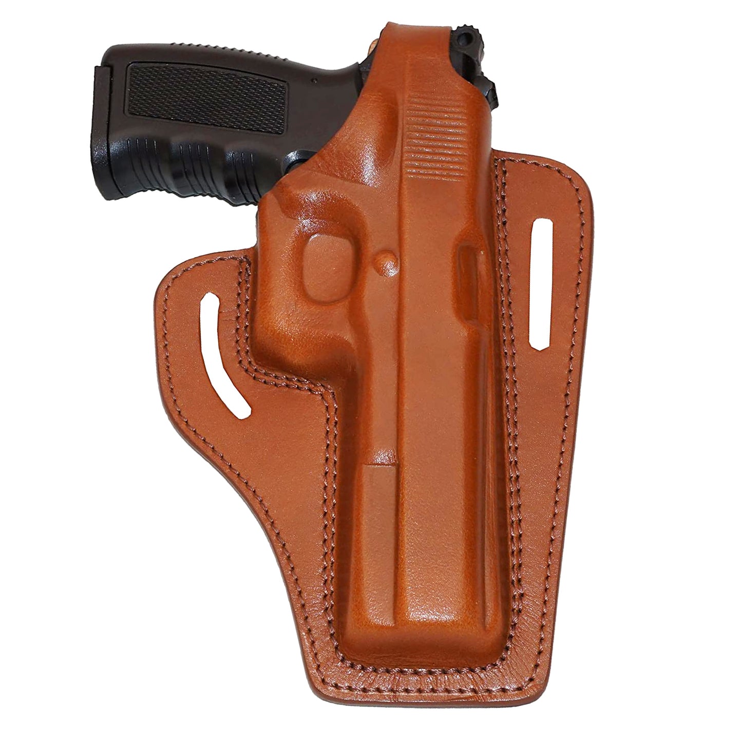 2 Slot Pancake Leather Holster Thumb Break Fits Colt Kimber Ruger Springfield Taurus 1911 RH Handmade (ALIS343)