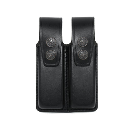 Holster K092 Leather Double Magazine Pouch/Carrier/case for Glock 17 19 22 23 Handmade!