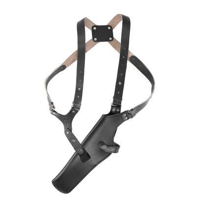 ALS454 Vertical Shoulder Holster Fits 357 Magnum 6’’ & Similar Revolvers RH Handmade! Free Extension for Big Body Size!