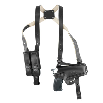 Shoulder Holster Leather concealed carry gun holster 9mm pistol glock 19 17 43 1911 owb adjustable belt pancake holsters black brown taurus g2c g3c thumb break open men women western sig sauer smith Wesson Ruger Springfield right hand 1791