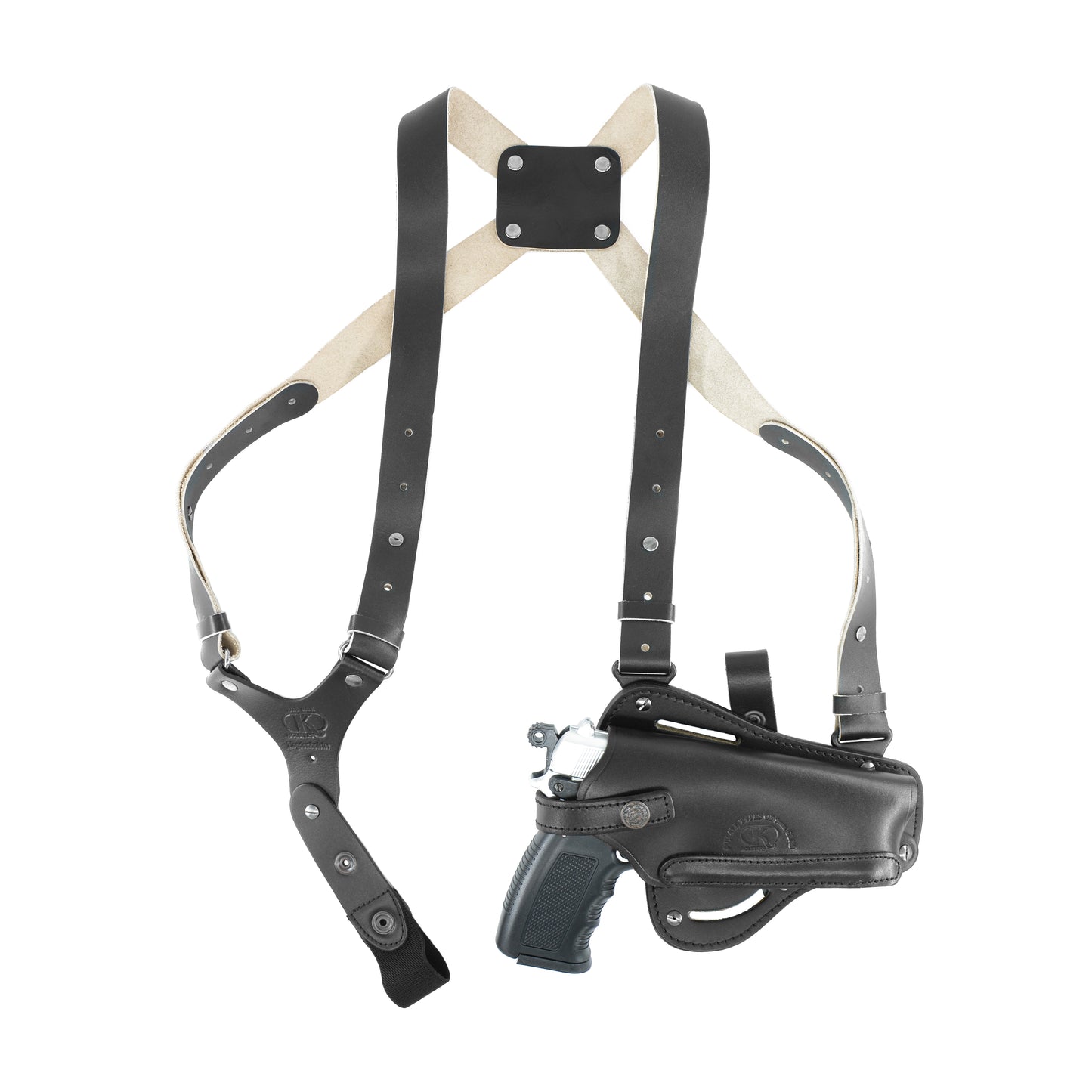 Shoulder Holster Leather concealed carry gun holster 9mm pistol glock 19 17 43 1911 owb adjustable belt pancake holsters black brown taurus g2c g3c thumb break open men women western sig sauer smith Wesson Ruger Springfield right hand 1791