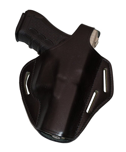 Pancake Leather Holster, Fits Glock 17 Glock 22, Three Slot Hand-Molded RH Handmade (ALIS529)
