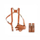 Shoulder Holster Leather concealed carry gun holster 9mm pistol glock 19 17 43 1911 owb adjustable belt pancake holsters black brown taurus g2c g3c thumb break open men women western sig sauer smith Wesson Ruger Springfield right hand 1791