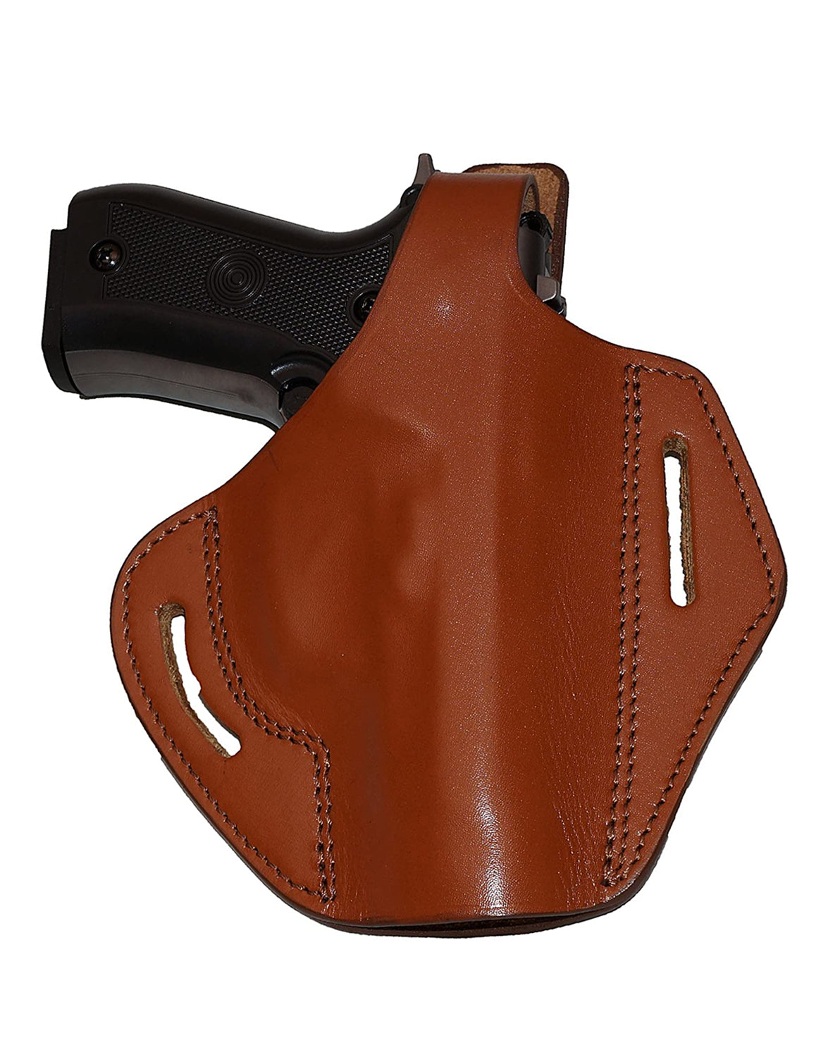 Pancake Leather Holster, Fits Glock 19 Glock 23, Two Slot Hand-Molded RH Handmade (ALIS531)