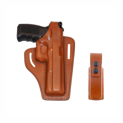 ALIS34301 Pancake Leather Holster & Single Mag Pouch for All 1911 Models RH Handmade!