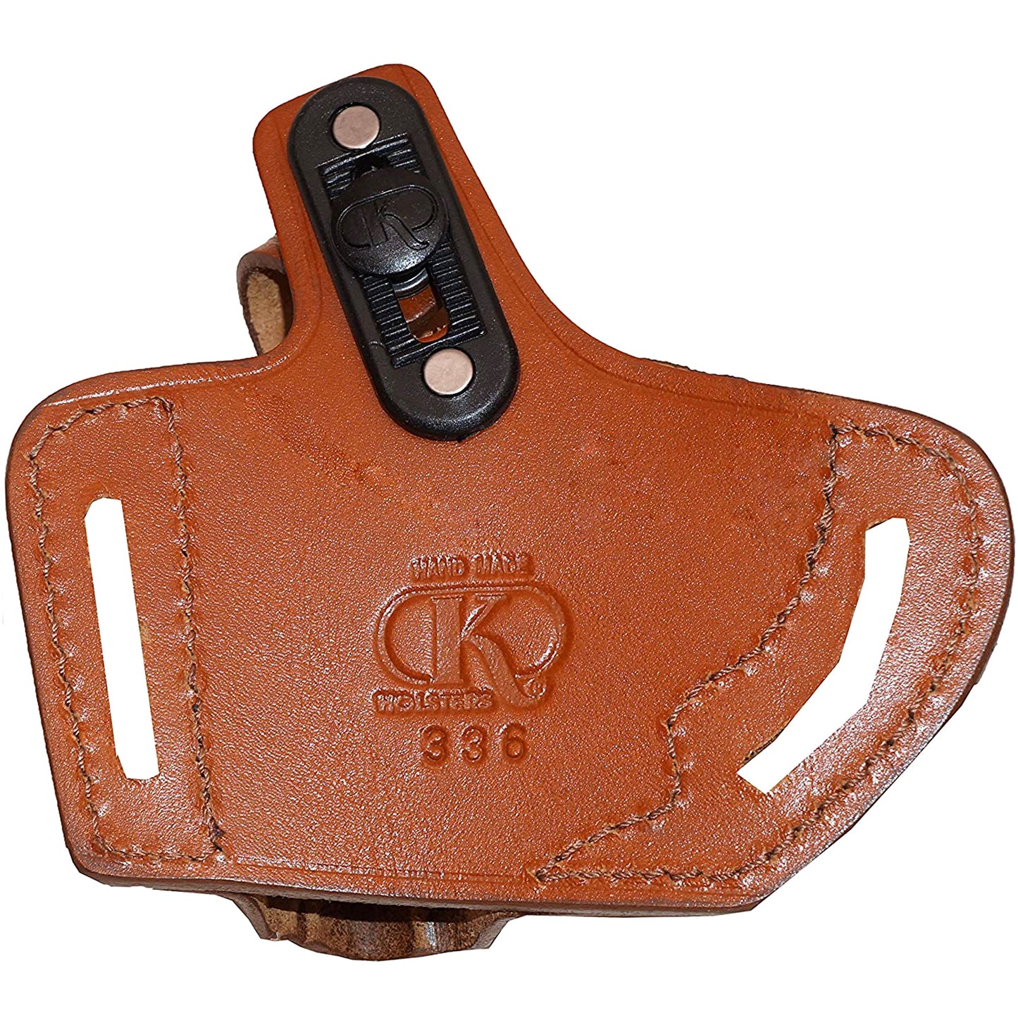 Smith&Wesson J Frame Pancake Leather Holster, 2 Slot Thumb Break Open-end RH Handmade! (ALIS336)