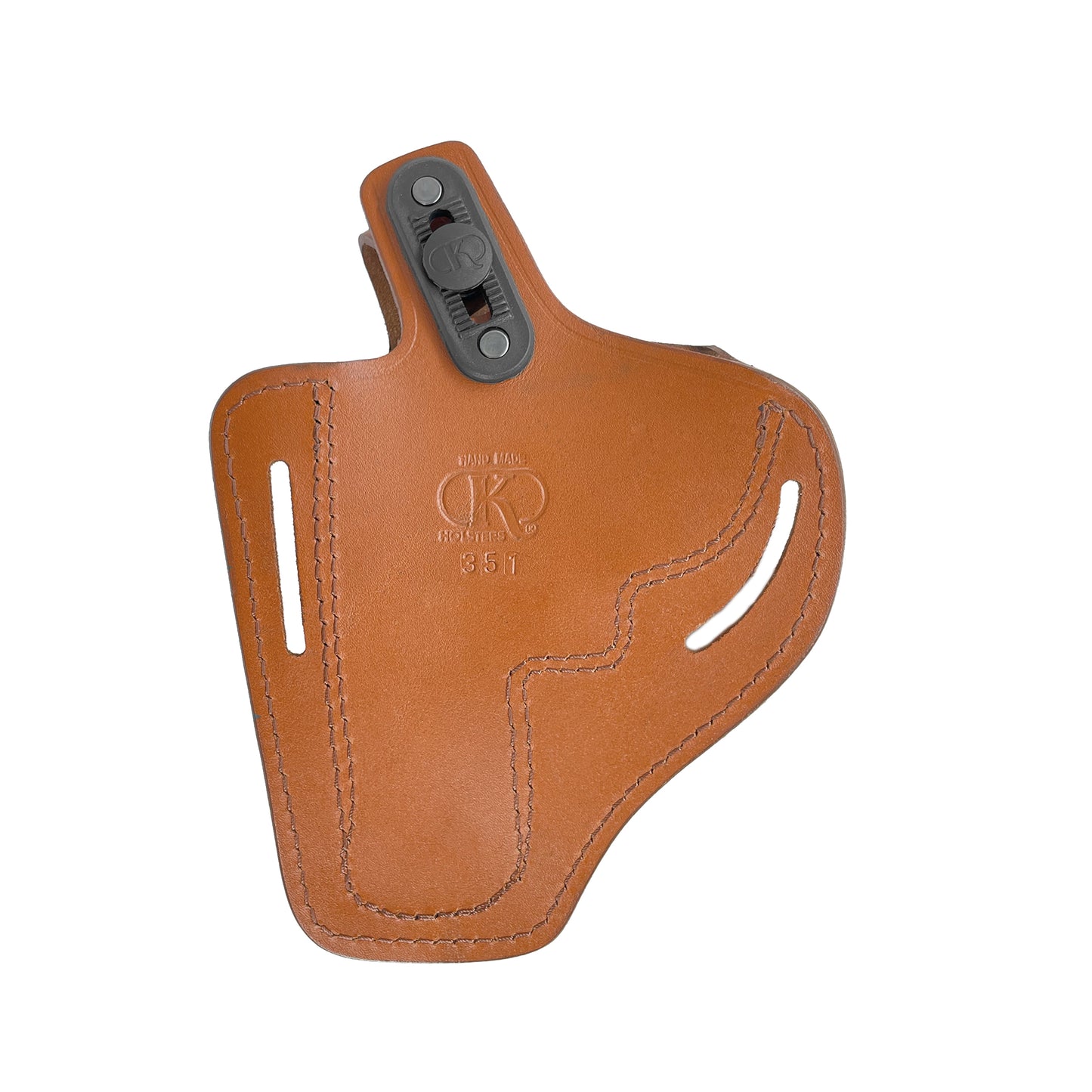 2 Slot Pancake Leather Holster, Thumb Break RH Fits Smith&Wesson K- Frame 3" (ALIS351)