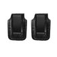 ALSM2037 Two Single Speedloader Pouch with Belt Clip for for 357 Magnum 6 & 7 Shots, 44 Magnum 5 Shot, S&W .38 Special 6 & 7 Shot speedloaders